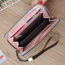 Load image into Gallery viewer, Scrub Long Wallet Lady Wallet Handbag Zipper Purse