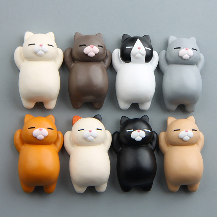 Cartoon Cat Fridge Magnet Resin Ornament Ornament
