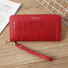 Load image into Gallery viewer, Single Zipper Ladies Wallet Long Wallet Crocodile Coin Purse Student Clutch