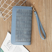 Load image into Gallery viewer, Single Zipper Ladies Wallet Long Wallet Crocodile Coin Purse Student Clutch