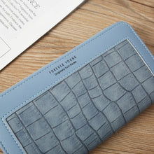 Load image into Gallery viewer, Single Zipper Ladies Wallet Long Wallet Crocodile Coin Purse Student Clutch