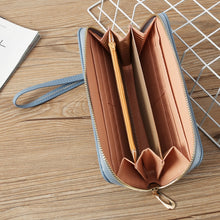 Load image into Gallery viewer, Single Zipper Ladies Wallet Long Wallet Crocodile Coin Purse Student Clutch