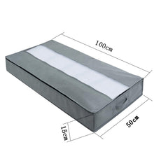 Load image into Gallery viewer, Non-Woven Quilt Storage Bag Home Dustproof Finishing Bag Moving Packing Bag 100 x 50 x 15cm, Light Gray, Deep Gray, Black