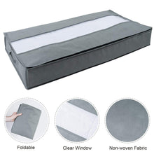 Load image into Gallery viewer, Non-Woven Quilt Storage Bag Home Dustproof Finishing Bag Moving Packing Bag 100 x 50 x 15cm, Light Gray, Deep Gray, Black
