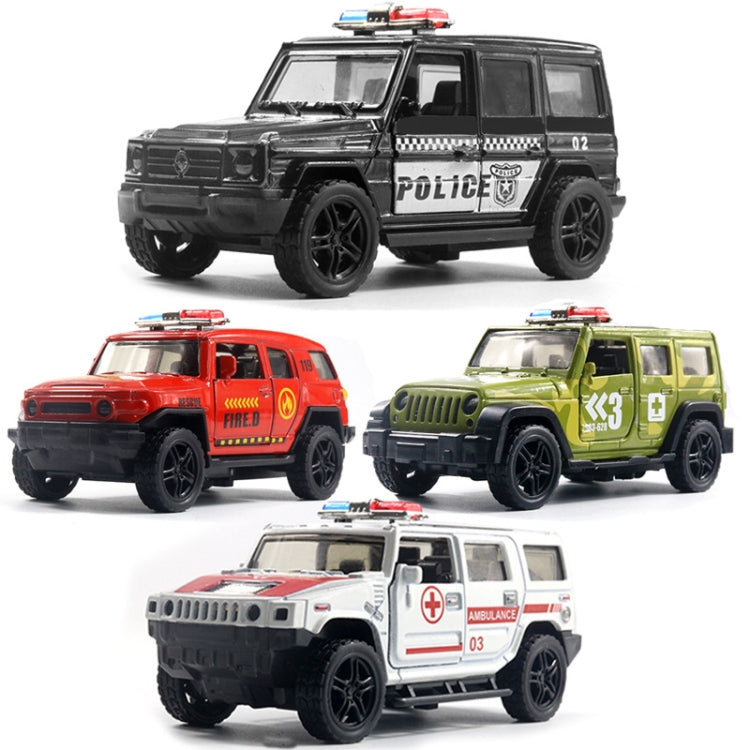 1:36 Off-road Police Car Ambulance Model Boy Car Toy With Sound and Light