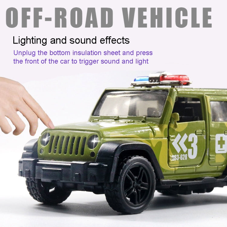 1:36 Off-road Police Car Ambulance Model Boy Car Toy With Sound and Light