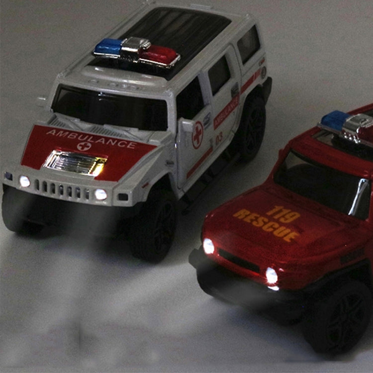 1:36 Off-road Police Car Ambulance Model Boy Car Toy With Sound and Light