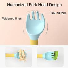 Load image into Gallery viewer, Children Eating Training Tableware Baby Bendable Silicone Soft Spoon, Green, Pink, Yellow, Purple, Boxed Green, Boxed Pink, Boxed Yellow, Boxed Purple