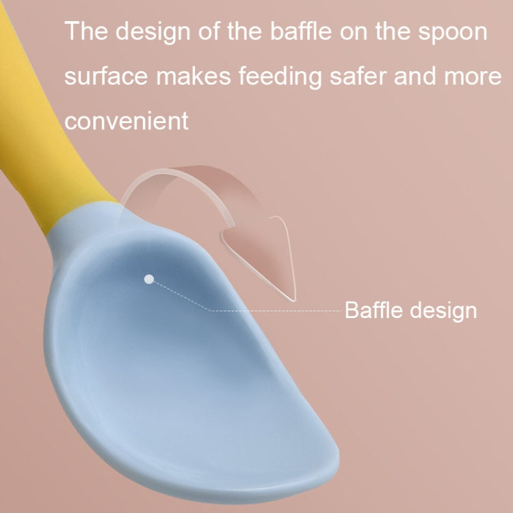 Children Eating Training Tableware Baby Bendable Silicone Soft Spoon, Green, Pink, Yellow, Purple, Boxed Green, Boxed Pink, Boxed Yellow, Boxed Purple
