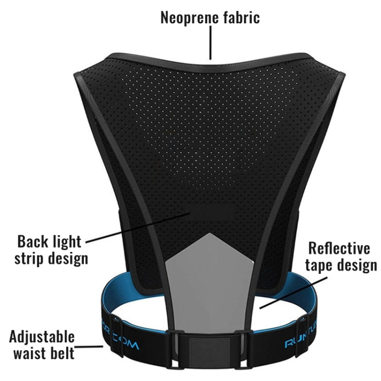 Night Reflective Running Chest Bag Vest Bag Phone Holder