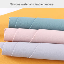 Load image into Gallery viewer, 10pcs Teardrop-Shaped Silicone Table Insulation Mat Leather Textured Kitchen Cup And Pot Mat, Coaster(Green), Coaster(Blue), Coaster(Gray), Coaster(Red), Coaster(Pink)