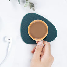 Load image into Gallery viewer, 10pcs Teardrop-Shaped Silicone Table Insulation Mat Leather Textured Kitchen Cup And Pot Mat, Coaster(Green), Coaster(Blue), Coaster(Gray), Coaster(Red), Coaster(Pink)