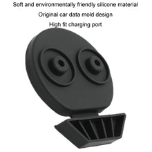 Load image into Gallery viewer, For Tesla Model3/Y 2pcs Charging Port Silicone Dustproof Waterproof Cover, Split Black, Split Red, Split Blue, Conjoined Black, Conjoined Red, Conjoined Blue, EU Standard Black