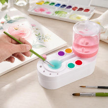 Load image into Gallery viewer, 2nd Generation Oil Painting Brush Cleaner Tool with Water Container Paint Pen Washer, GEN 2 Green, GEN 2 Pink