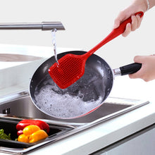 Load image into Gallery viewer, ZYA-251 Silicone Integrated Pot Scrubbing Brush Household Kitchen Cleaning Brush Dishwashing Brush, Red