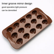 Load image into Gallery viewer, 2pcs Silicone Chocolate Mold Jelly Christmas Candy Cake Mould, Style:, Gift Box, Shell, Star, Heart To Heart