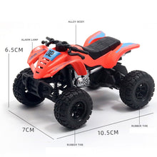 Load image into Gallery viewer, 1:36 Simulated Beach Four-wheel Off-road Motorcycle Model Children Toy Car, Motorcycle Black, Motorcycle Blue