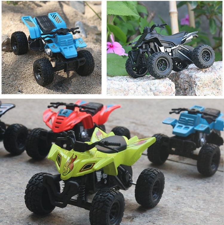 1:36 Simulated Beach Four-wheel Off-road Motorcycle Model Children Toy Car, Motorcycle Black, Motorcycle Blue