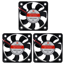 Load image into Gallery viewer, 5cm Silent DC Cooling Fan, 3pcs XIN RUI FENG 5V Oil Bearing, 3pcs XIN RUI FENG 12V Oil Bearing, 3pcs XIN RUI FENG 24V Oil Bearing, 3pcs XIN RUI FENG 5V Ball Bearing, 3pcs XIN RUI FENG 12V Ball Bearing, 3pcs XIN RUI FENG 24V Ball Bearing