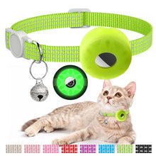 Load image into Gallery viewer, For AirTag 2nd Gen / AirTag 1st Gen Tracker Silicone Case Reflective Pet Cat Collar With Bell