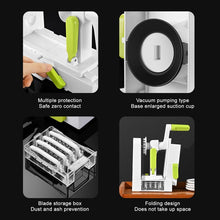 Load image into Gallery viewer, Grater Vegetable Potato Spiral Slicer Whirlwind Fruit Vegetable Spiral Machine, White, Green