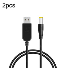 Load image into Gallery viewer, USB Booster Cable Mobile Power Router Power Cord, 2pcs DC 5v to 9v, 2pcs DC 5v to 12v