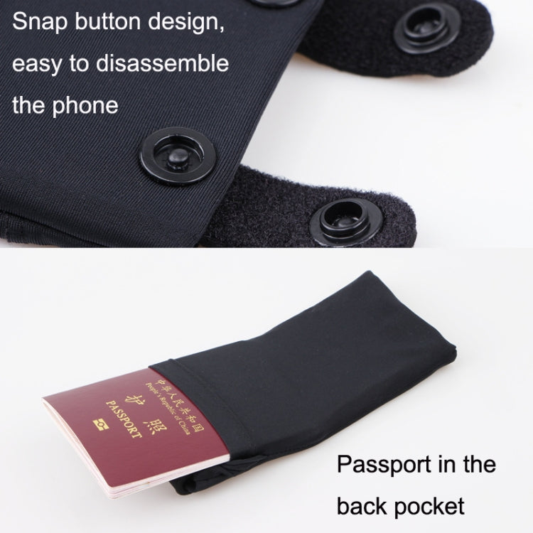 7 Inch Mobile Phone Outdoor Sports Wrist Bag Elastic Close-fitting Mini Arm Bag