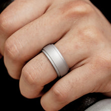 Load image into Gallery viewer, SH800-140 8mm Wide Curved Radian Step Silicone Ring, No.7, No.8, No.9, No.10, No.11, No.12