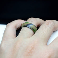 Load image into Gallery viewer, SH800-140 8mm Wide Curved Radian Step Silicone Ring, No.13, No.14