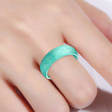 Load image into Gallery viewer, SH100 5.7mm Wide Silicone Ring Glitter Couple Ring, No.4, No.5, No.6, No.7