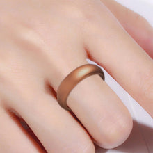 Load image into Gallery viewer, SH100 5.7mm Wide Silicone Ring Glitter Couple Ring, No.4, No.5, No.6, No.7