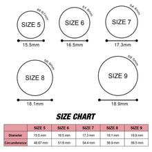 Load image into Gallery viewer, SH100 5.7mm Wide Silicone Ring Glitter Couple Ring, No.4, No.5, No.6, No.7