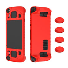 Load image into Gallery viewer, For Steam Deck Game Controller Soft Silicone Protective Cover Case With 4pcs Key Cap, SD001 (Luminous Green), SD001 (Black), SD001 (Red), SD001 (Luminous Blue)