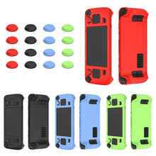 Load image into Gallery viewer, For Steam Deck Game Controller Soft Silicone Protective Cover Case With 4pcs Key Cap, SD001 (Luminous Green), SD001 (Black), SD001 (Red), SD001 (Luminous Blue)