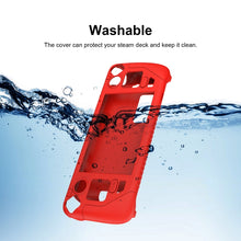 Load image into Gallery viewer, For Steam Deck Game Controller Soft Silicone Protective Cover Case With 4pcs Key Cap, SD001 (Luminous Green), SD001 (Black), SD001 (Red), SD001 (Luminous Blue)