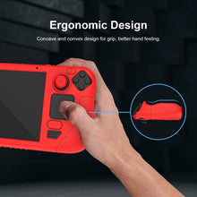 Load image into Gallery viewer, For Steam Deck Game Controller Soft Silicone Protective Cover Case With 4pcs Key Cap, SD001 (Luminous Green), SD001 (Black), SD001 (Red), SD001 (Luminous Blue)