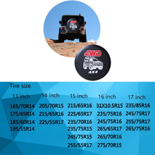 Load image into Gallery viewer, PVC Faux Leather Spare Wheel Cover Rear Tire Protector, 14 inch, 15 inch, 16 inch, 17 inch