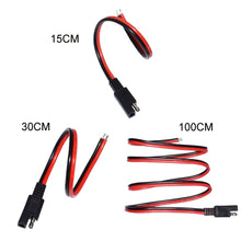 Load image into Gallery viewer, 2pcs 20A Solar Car Battery SAE Power Extension Cable, 15cm, 30cm, 100cm