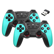 Load image into Gallery viewer, KM-029   2.4G One for Two Doubles Wireless Controller Support PC / Linux / Android / TVbox, KM-029 (Mountain Blue), KM-029 (Battle Gray), KM-029 (Elegant Silver), KM-029 (Mint Green), KM-029 (Cangling Green), KM-029 (Vitality Orange), KM-029 (Rose Pink...