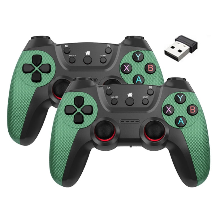 KM-029   2.4G One for Two Doubles Wireless Controller Support PC / Linux / Android / TVbox, KM-029 (Mountain Blue), KM-029 (Battle Gray), KM-029 (Elegant Silver), KM-029 (Mint Green), KM-029 (Cangling Green), KM-029 (Vitality Orange), KM-029 (Rose Pink...
