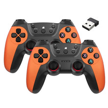 Load image into Gallery viewer, KM-029   2.4G One for Two Doubles Wireless Controller Support PC / Linux / Android / TVbox, KM-029 (Mountain Blue), KM-029 (Battle Gray), KM-029 (Elegant Silver), KM-029 (Mint Green), KM-029 (Cangling Green), KM-029 (Vitality Orange), KM-029 (Rose Pink...