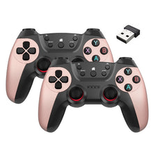 Load image into Gallery viewer, KM-029   2.4G One for Two Doubles Wireless Controller Support PC / Linux / Android / TVbox, KM-029 (Mountain Blue), KM-029 (Battle Gray), KM-029 (Elegant Silver), KM-029 (Mint Green), KM-029 (Cangling Green), KM-029 (Vitality Orange), KM-029 (Rose Pink...