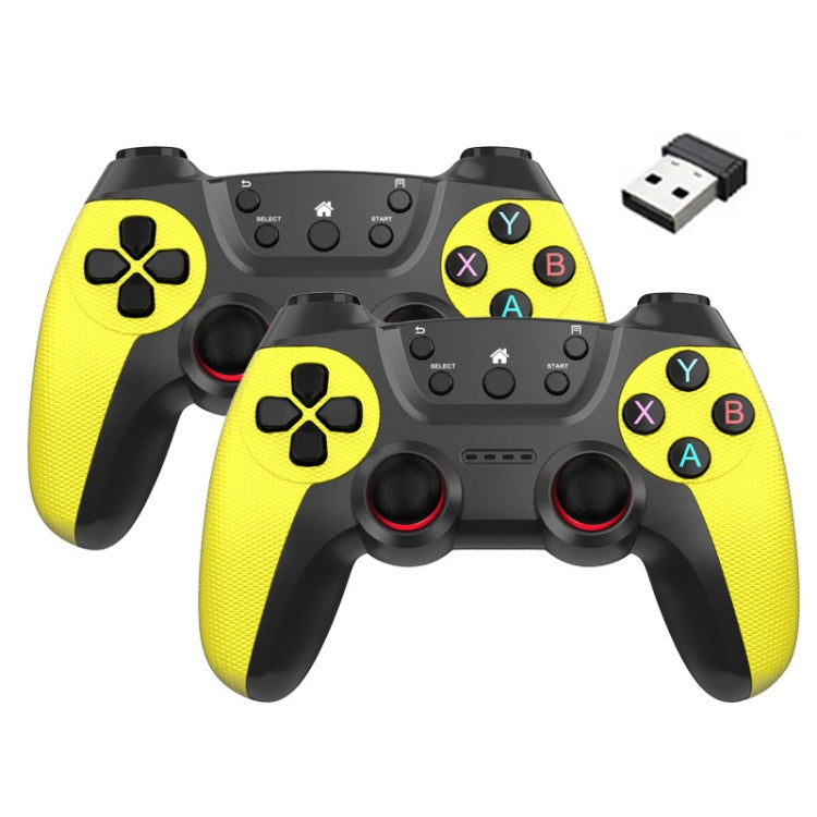 KM-029   2.4G One for Two Doubles Wireless Controller Support PC / Linux / Android / TVbox, KM-029 (Mountain Blue), KM-029 (Battle Gray), KM-029 (Elegant Silver), KM-029 (Mint Green), KM-029 (Cangling Green), KM-029 (Vitality Orange), KM-029 (Rose Pink...