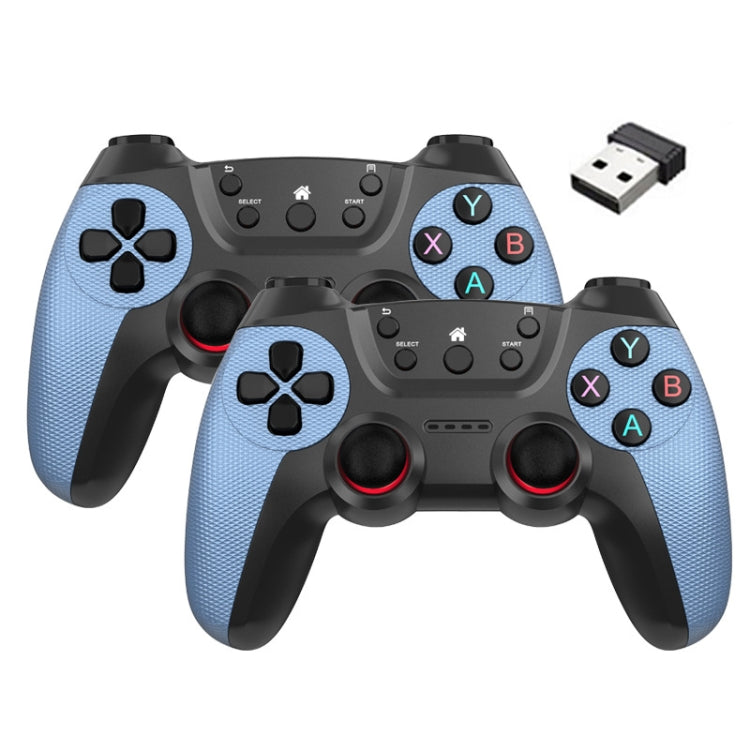 KM-029   2.4G One for Two Doubles Wireless Controller Support PC / Linux / Android / TVbox, KM-029 (Mountain Blue), KM-029 (Battle Gray), KM-029 (Elegant Silver), KM-029 (Mint Green), KM-029 (Cangling Green), KM-029 (Vitality Orange), KM-029 (Rose Pink...