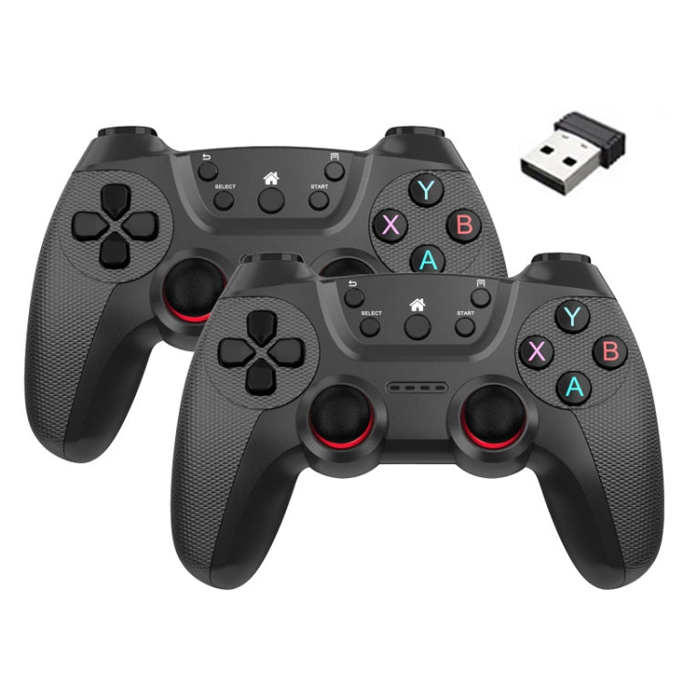 KM-029   2.4G One for Two Doubles Wireless Controller Support PC / Linux / Android / TVbox, KM-029 (Mountain Blue), KM-029 (Battle Gray), KM-029 (Elegant Silver), KM-029 (Mint Green), KM-029 (Cangling Green), KM-029 (Vitality Orange), KM-029 (Rose Pink...