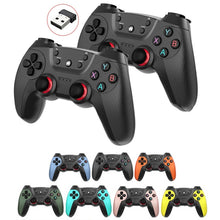 Load image into Gallery viewer, KM-029   2.4G One for Two Doubles Wireless Controller Support PC / Linux / Android / TVbox, KM-029 (Mountain Blue), KM-029 (Battle Gray), KM-029 (Elegant Silver), KM-029 (Mint Green), KM-029 (Cangling Green), KM-029 (Vitality Orange), KM-029 (Rose Pink...