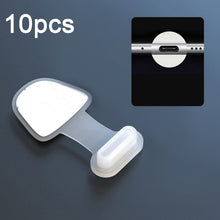 Load image into Gallery viewer, 10pcs Mobile Phone Charging Port Silicone Anti-Dust Plug Back-adhesive Loss-proof Cover