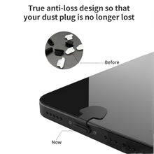 Load image into Gallery viewer, 10pcs Mobile Phone Charging Port Silicone Anti-Dust Plug Back-adhesive Loss-proof Cover