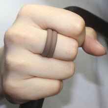Load image into Gallery viewer, SiR053 V Shaped Grooved Edge Silicone Ring Outdoor Sports Couple Ring, No.13, No.14