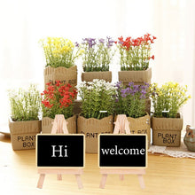 Load image into Gallery viewer, 191288 Small Party Shop Message Blackboard Ornaments Pine Tripod Decorative Message Board